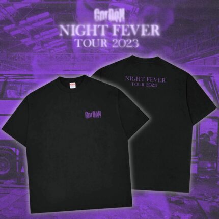 GorDoN NIGHT FEVER TOUR 2023 Tee (黑)