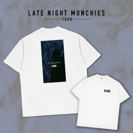 GorDoN LATE NIGHT MUNCHIES 厚磅Tee (白)